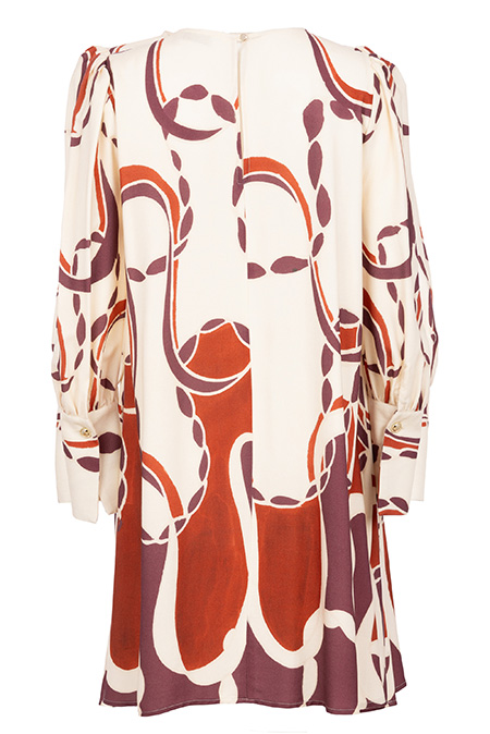 Kratka haljina dugih rukava u dezenu Tiffany Production